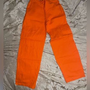 New H&M Orange cargo pants! (No tags)